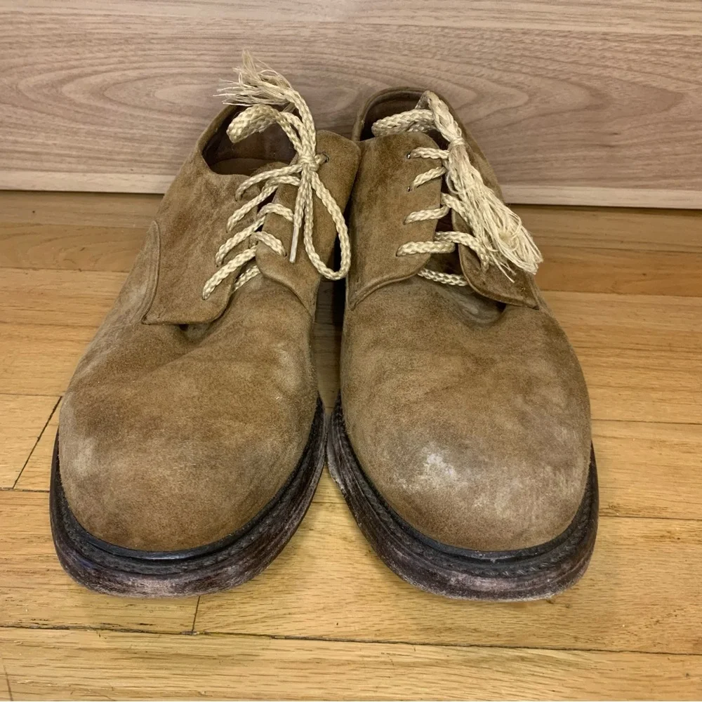 Vince Davies Leather Derby Shoes in Brown - Size 8 - Picture 3 of 10